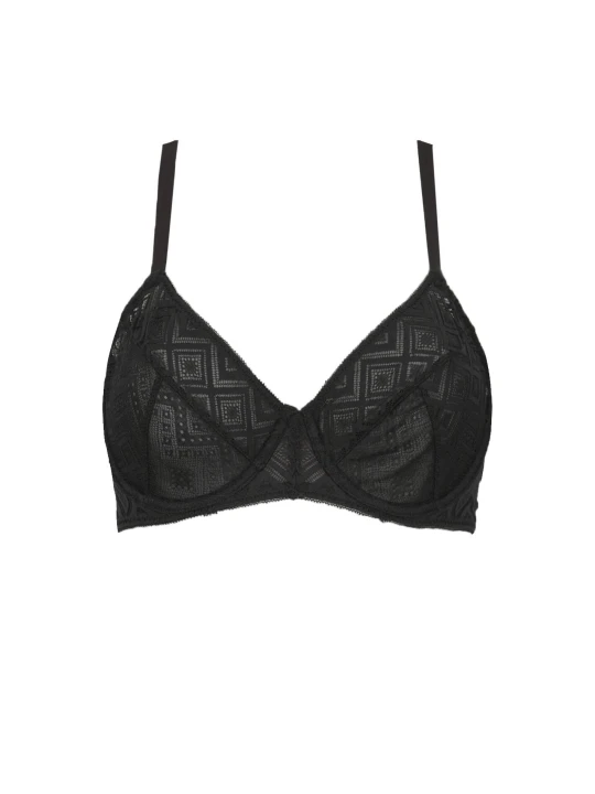 Zdjęcie produktu DKNY SLEEPWEAR Koronkowy biustonosz czarny
