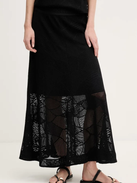 Zdjęcie produktu DKNY spódnica ażurowa czarny