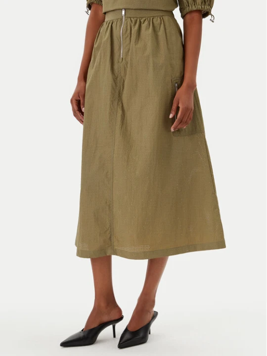 Zdjęcie produktu DKNY Spódnica trapezowa P5BNSAFC Zielony Regular Fit