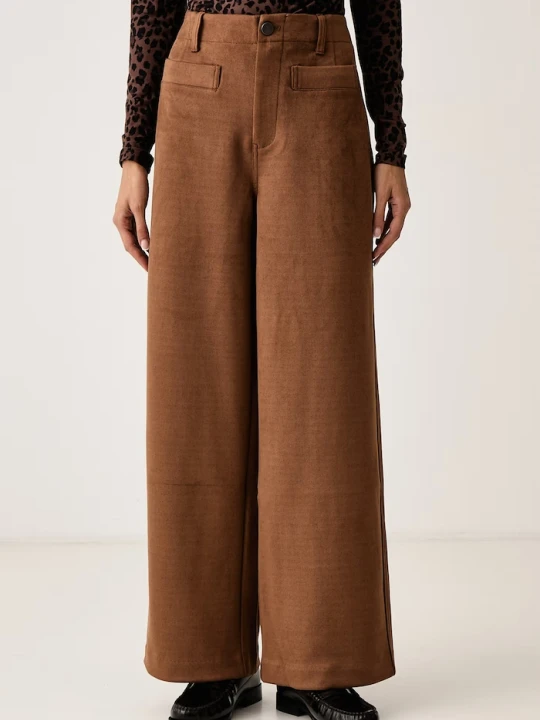 Zdjęcie produktu DKNY spodnie damskie brązowy