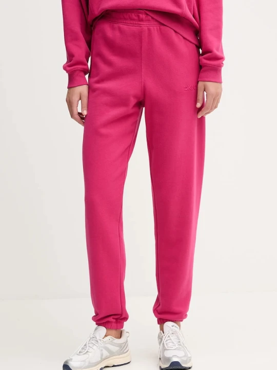 Zdjęcie produktu Dkny spodnie dresowe bawełniane różowy