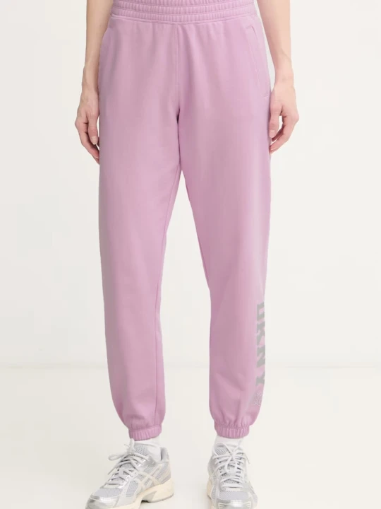 Zdjęcie produktu DKNY spodnie dresowe damskie fioletowy
