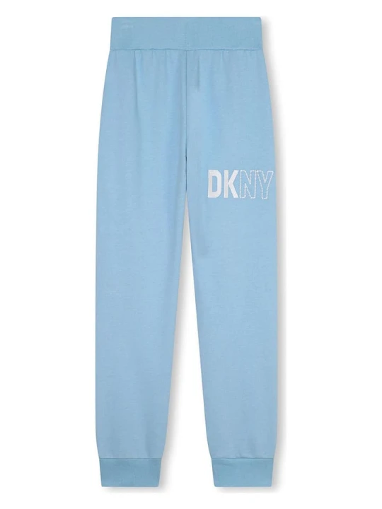 Zdjęcie produktu DKNY Spodnie dresowe w kolorze błękitnym rozmiar: 164