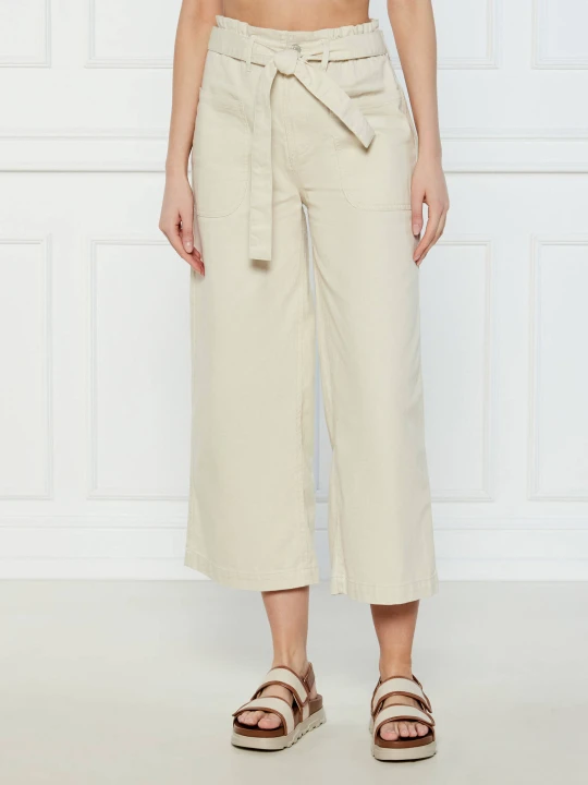 Zdjęcie produktu DKNY Spodnie | flare fit kremowy