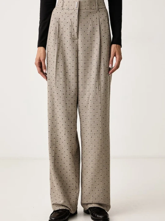 Zdjęcie produktu DKNY spodnie garniturowe damskie beżowy
