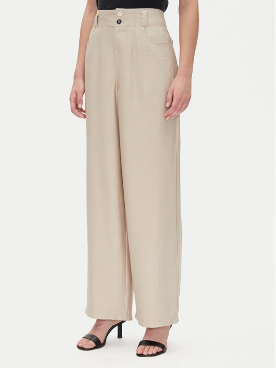 Zdjęcie produktu DKNY Spodnie materiałowe P41KTR48 Beżowy Loose Fit