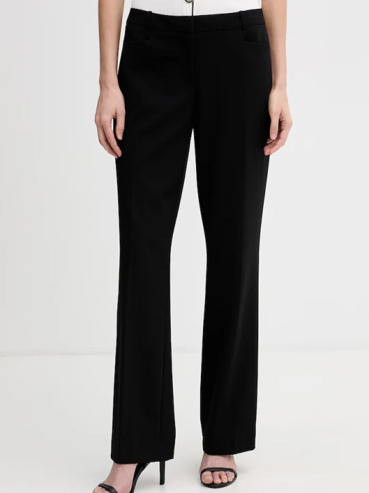 Zdjęcie produktu DKNY spodnie straight damskie czarny