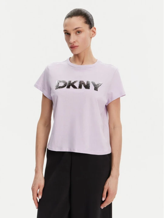 Zdjęcie produktu DKNY Sport T-Shirt DP4T1035 Fioletowy Regular Fit