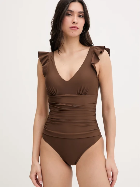 Zdjęcie produktu DKNY strój kąpielowy jednoczęściowy damski brązowy