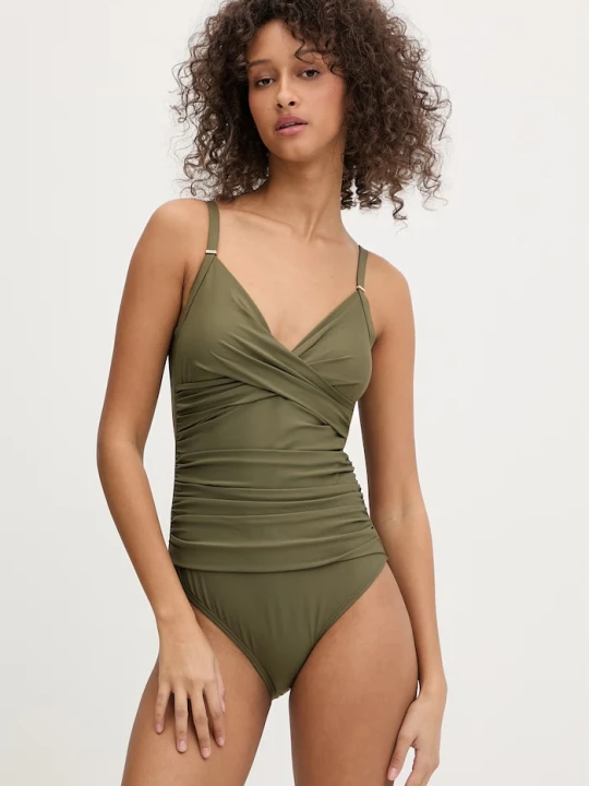 Zdjęcie produktu DKNY strój kąpielowy jednoczęściowy damski zielony
