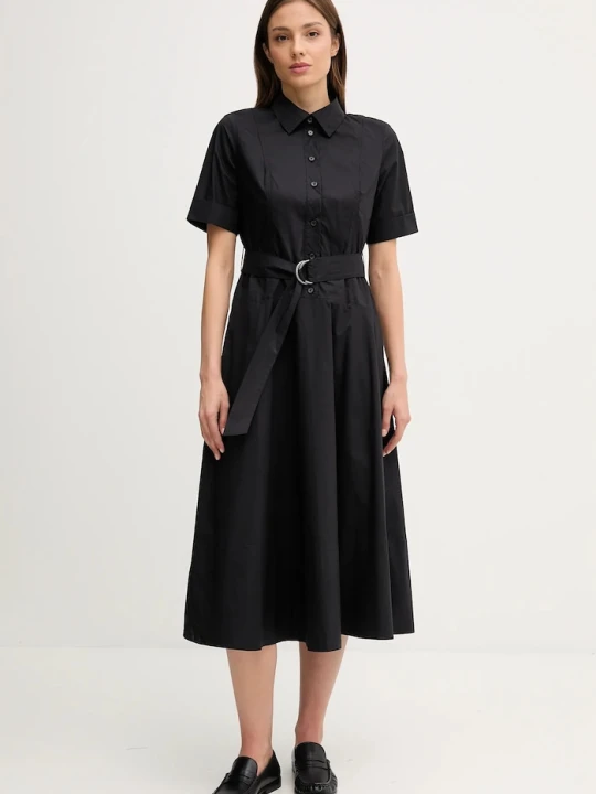 Zdjęcie produktu Dkny sukienka bawełniana czarny