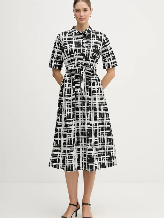 Zdjęcie produktu Dkny sukienka bawełniana czarny