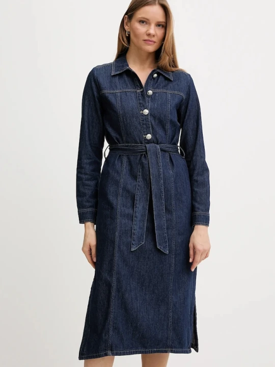 Zdjęcie produktu Dkny sukienka jeansowa granatowy