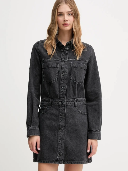 Zdjęcie produktu Dkny sukienka jeansowa szary