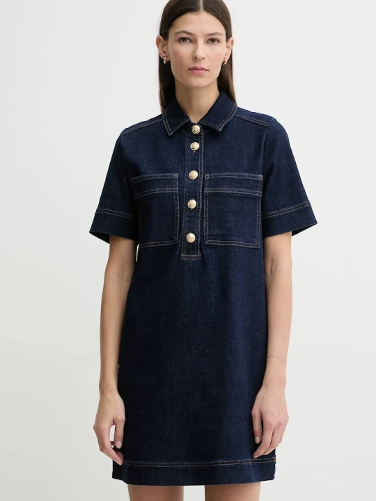Zdjęcie produktu Dkny sukienka jeansowa granatowy