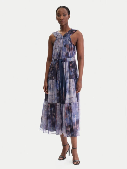 Zdjęcie produktu DKNY Sukienka koktajlowa P5KBGD66 Granatowy Regular Fit