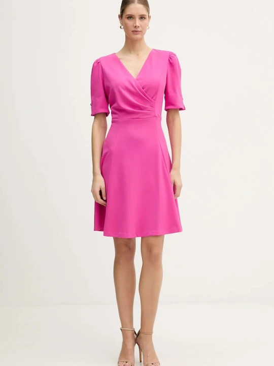 Zdjęcie produktu DKNY sukienka rozkloszowana fioletowy