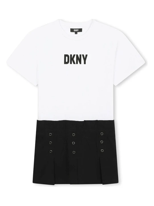Zdjęcie produktu DKNY Sukienka w kolorze czarno-białym rozmiar: 164