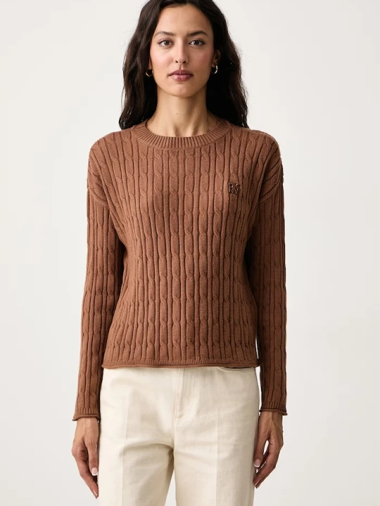 Zdjęcie produktu DKNY sweter damski brązowy