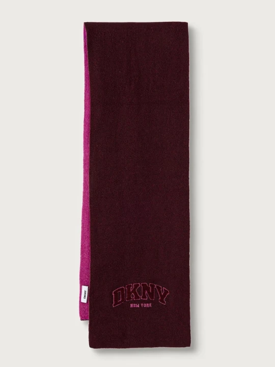 Zdjęcie produktu DKNY szalik damski bordowy