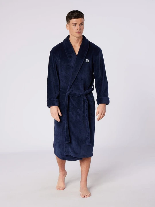 Zdjęcie produktu DKNY Szlafrok w kolorze granatowym rozmiar: S