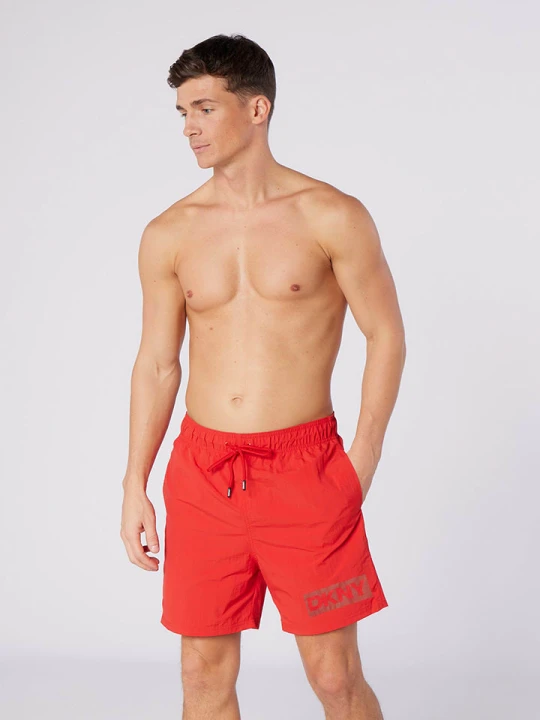 Zdjęcie produktu DKNY Szorty kąpielowe w kolorze czerwonym rozmiar: S