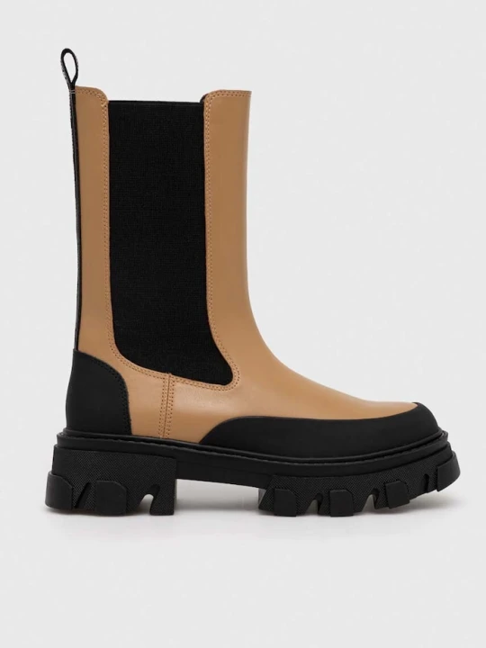 Zdjęcie produktu Dkny sztyblety skórzane Jonie brązowy