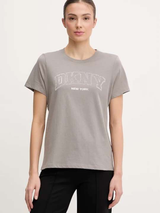 Zdjęcie produktu Dkny t-shirt bawełniany szary