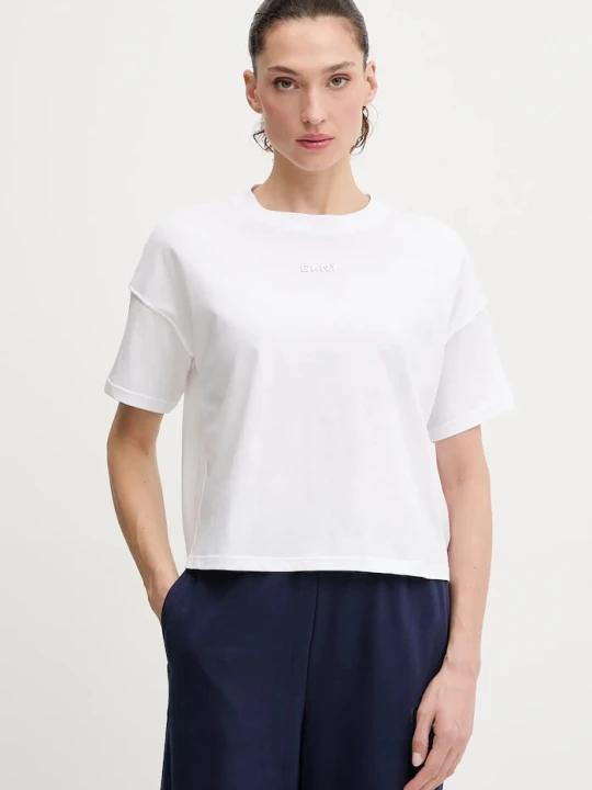 Zdjęcie produktu DKNY T-shirt damski bawełniany biały
