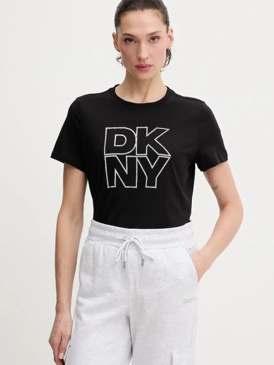 Zdjęcie produktu Dkny t-shirt bawełniany czarny