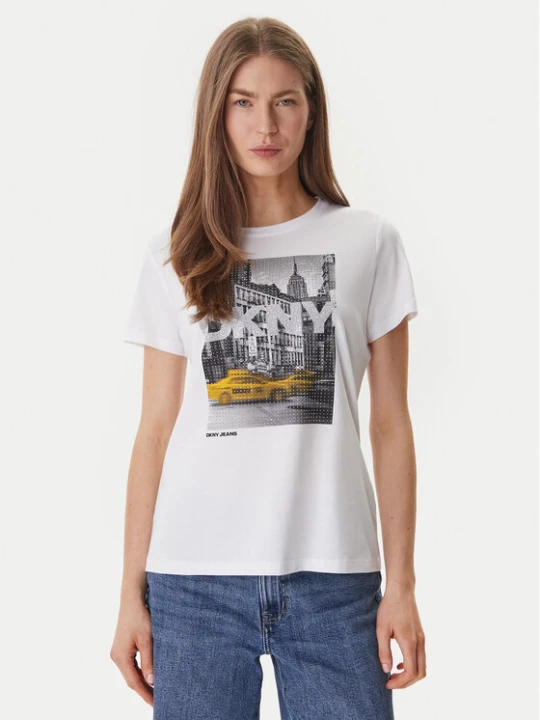 Zdjęcie produktu DKNY T-Shirt DJ6T1748 Biały Regular Fit