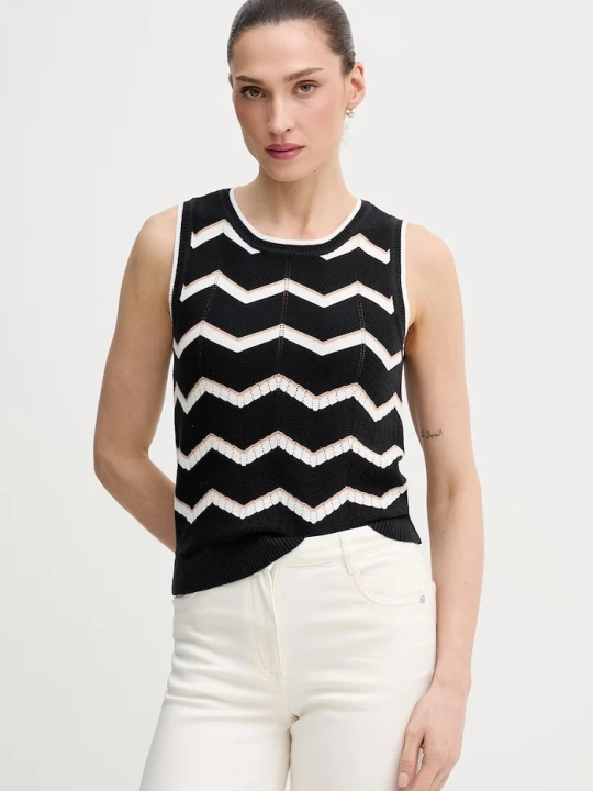 Zdjęcie produktu Dkny top bawełniany czarny