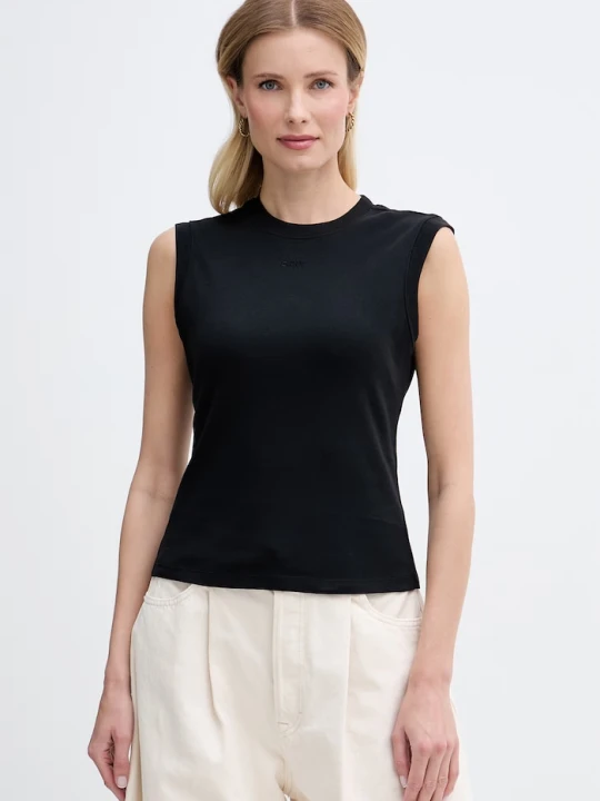 Zdjęcie produktu DKNY top damski bawełniany czarny
