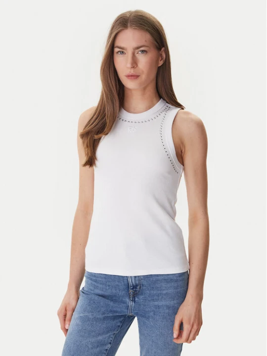 Zdjęcie produktu DKNY Top DJ5T1694 Biały Slim Fit