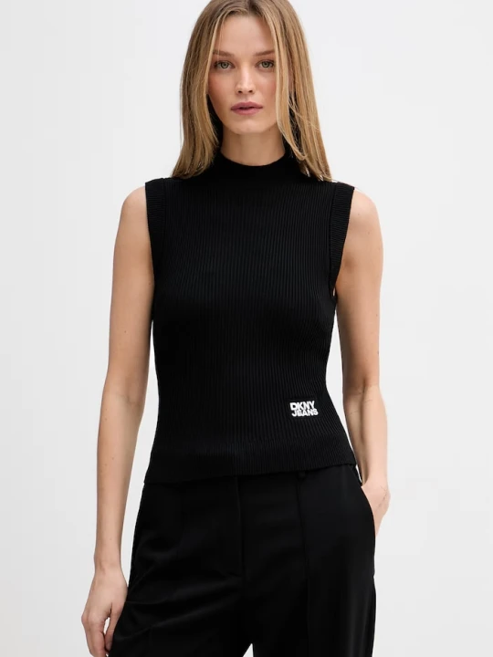 Zdjęcie produktu DKNY top swetrowy damski czarny