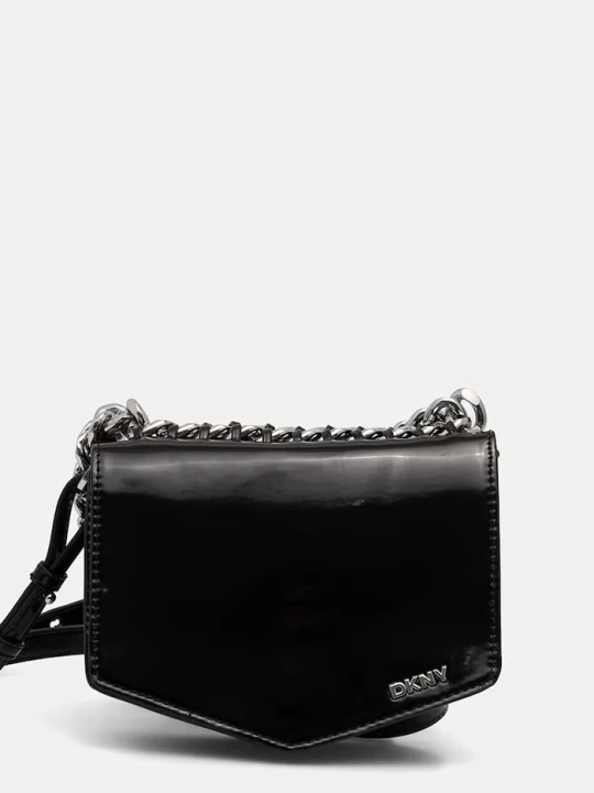 Zdjęcie produktu DKNY torebka crossbody damska z imitacji skóry czarny