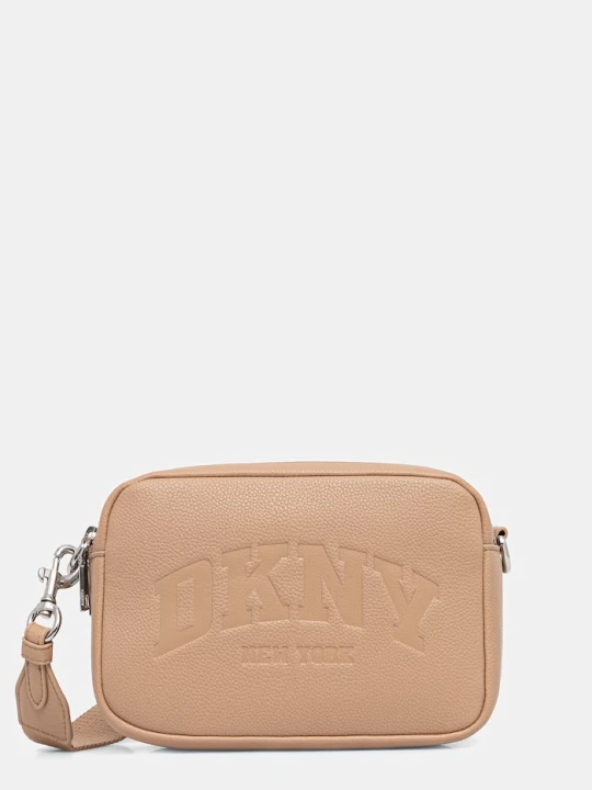 Zdjęcie produktu DKNY torebka crossbody damska z imitacji skóry beżowy