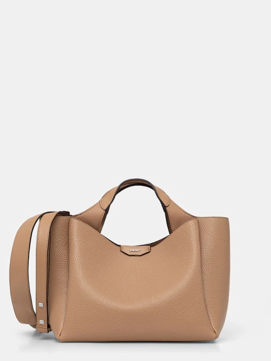 Zdjęcie produktu DKNY torebka crossbody damska z imitacji skóry beżowy