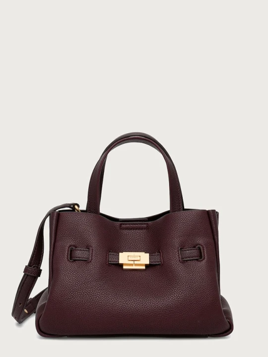 Zdjęcie produktu DKNY torebka crossbody damska z imitacji skóry BRYAR bordowy