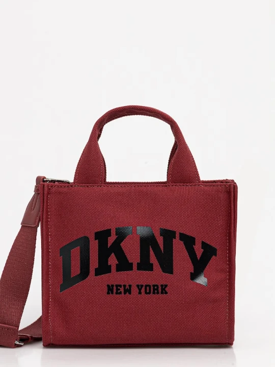 Zdjęcie produktu DKNY torebka crossbody damska bawełniana czerwony