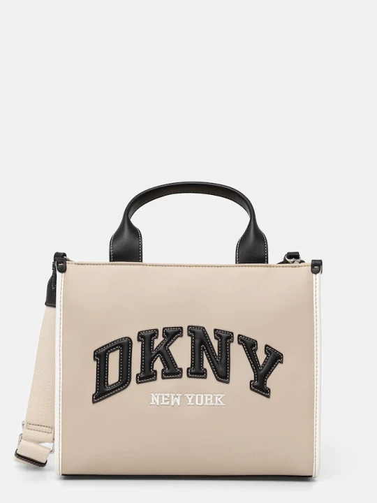 Zdjęcie produktu DKNY torebka damska z imitacji skóry beżowy