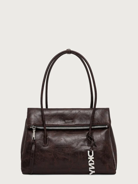 Zdjęcie produktu DKNY torebka damska z imitacji skóry brązowy