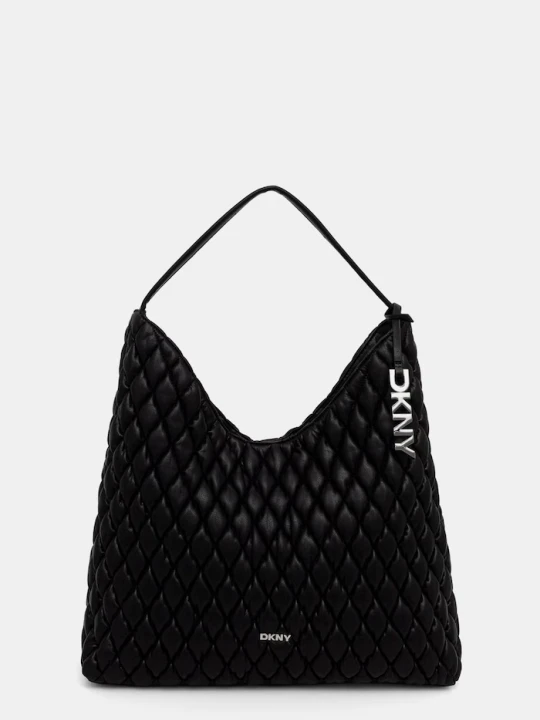 Zdjęcie produktu DKNY torebka hobo damska z imitacji skóry PAULA czarny