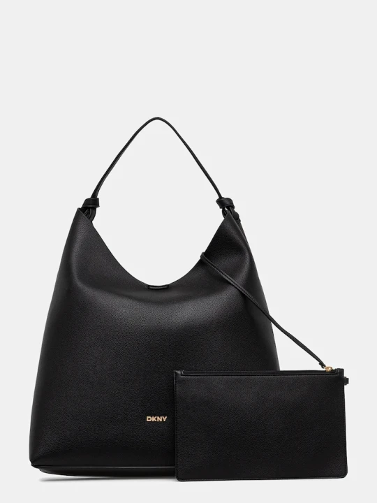 Zdjęcie produktu DKNY torebka shopper damska z imitacji skóry czarny