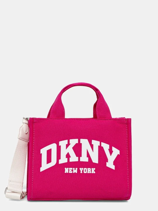 Zdjęcie produktu DKNY torebka crossbody damska bawełniana różowy