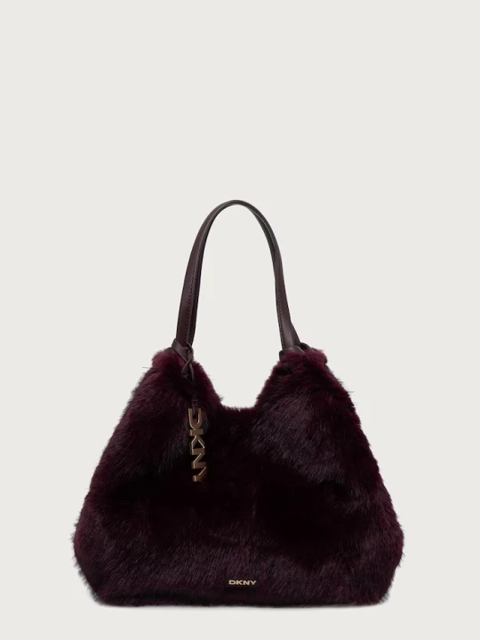 Zdjęcie produktu DKNY torebka shopper damska bordowy