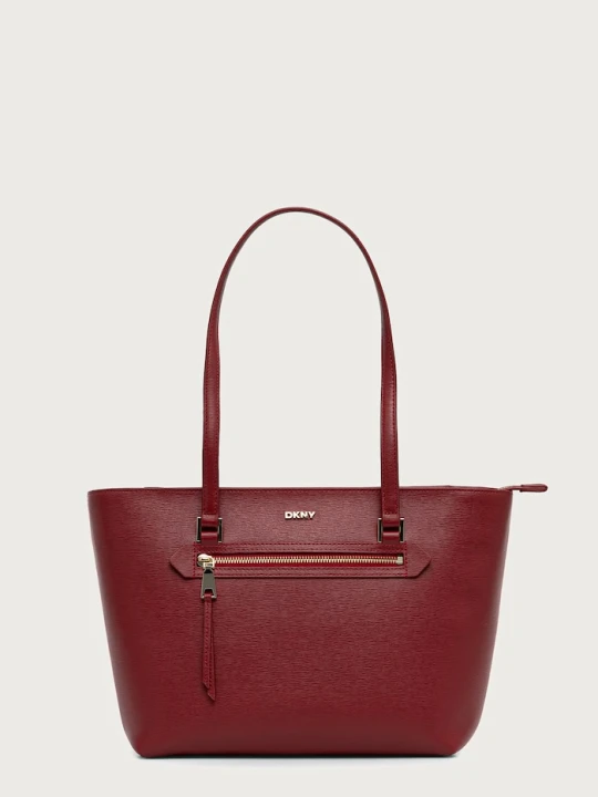Zdjęcie produktu DKNY torebka shopper damska skórzana czerwony