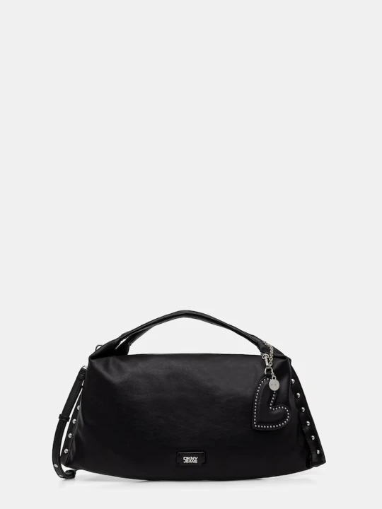 Zdjęcie produktu DKNY torebka shopper damska z imitacji skóry czarny