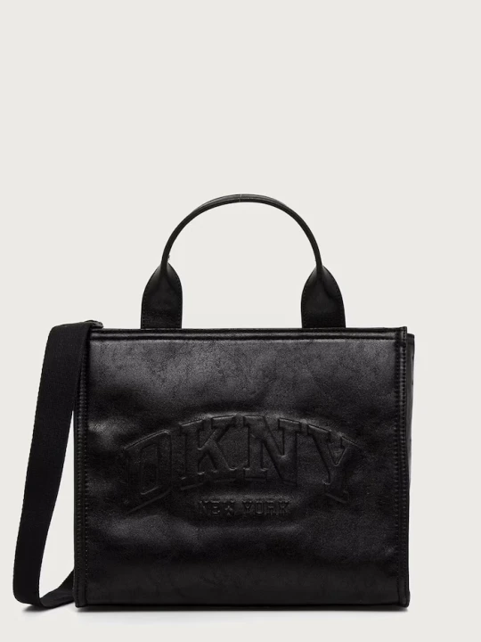 Zdjęcie produktu DKNY torebka shopper damska z imitacji skóry czarny