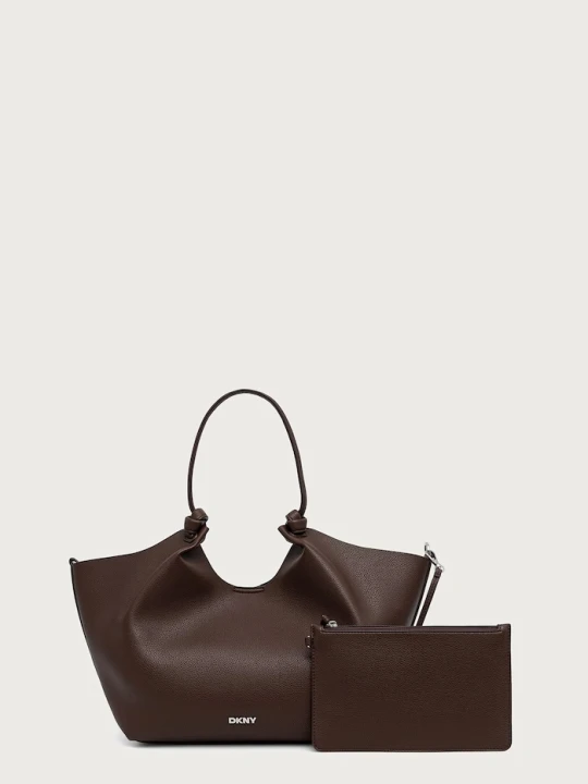 Zdjęcie produktu DKNY torebka shopper damska z imitacji skóry PAULA brązowy